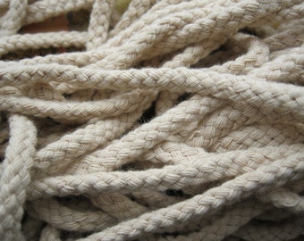 5mm 5meters Cream Cotton Cords Cotton String Ropes Findings MS0001