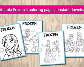 Frozen coloring | Etsy