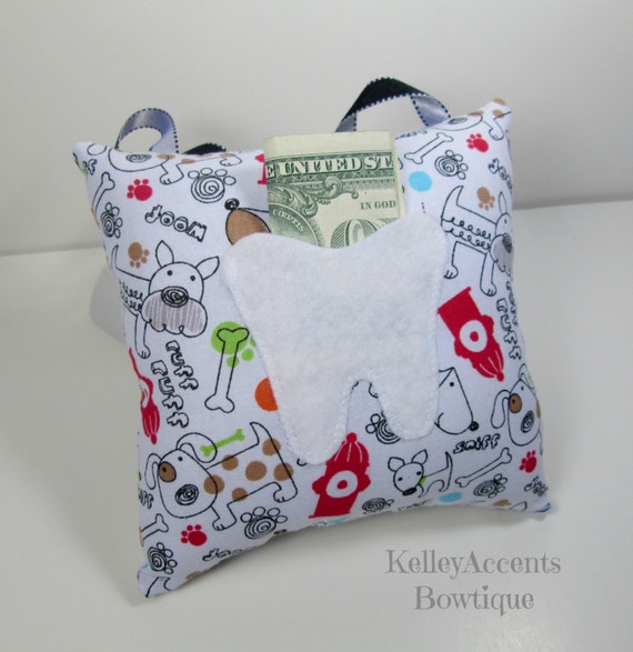 dog tooth fairy pillow