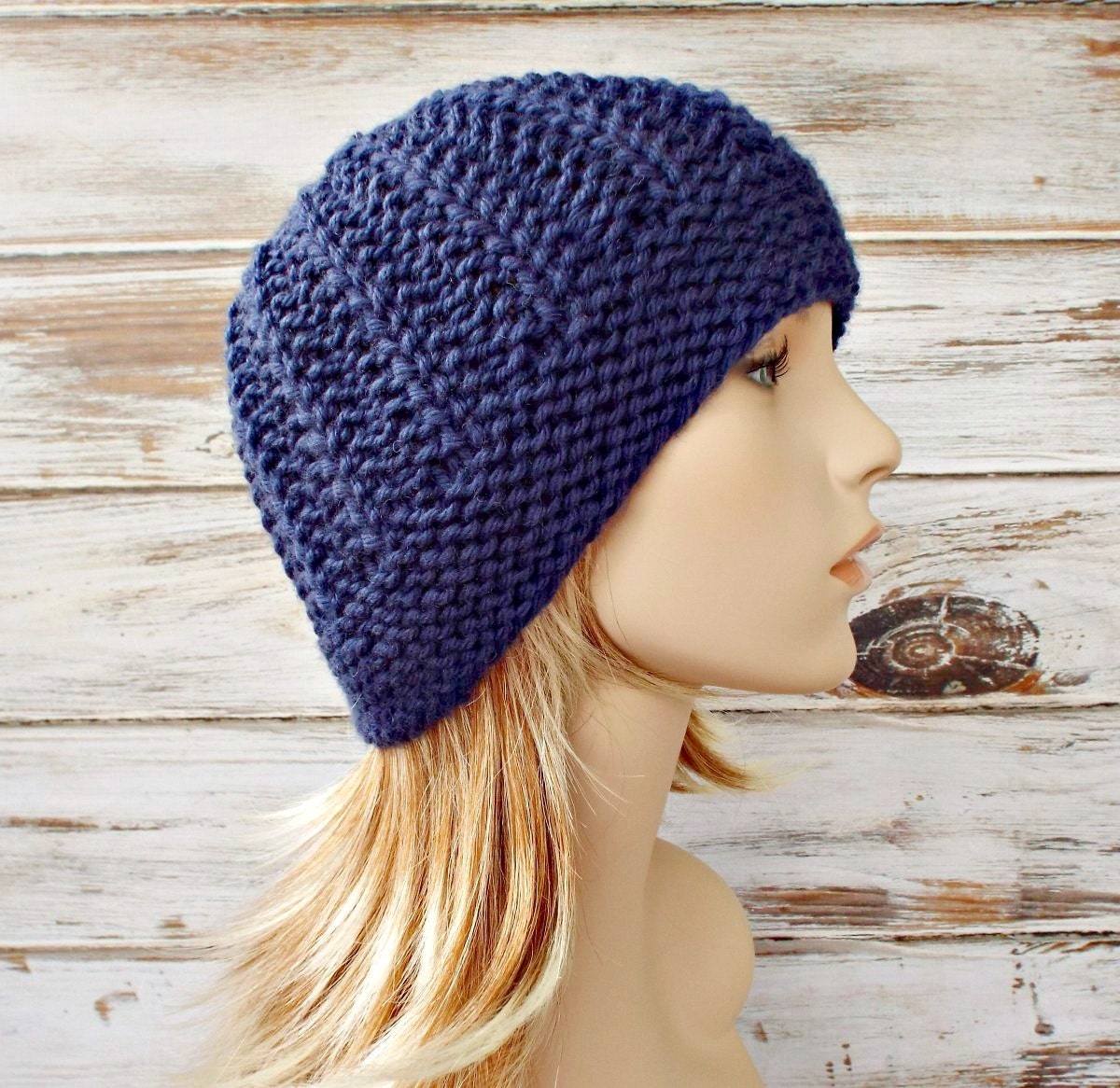 Instant Download Knitting Pattern Womens Beanie Pattern
