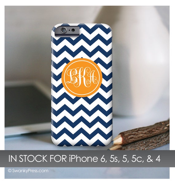 Monogrammed iPhone 6 case . Also for other models - Chevron Design Il_570xn