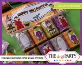 halloween candy wrappers and goddie tag hershey nuggets wrapper printable PDF digital format instant download Il_170x135