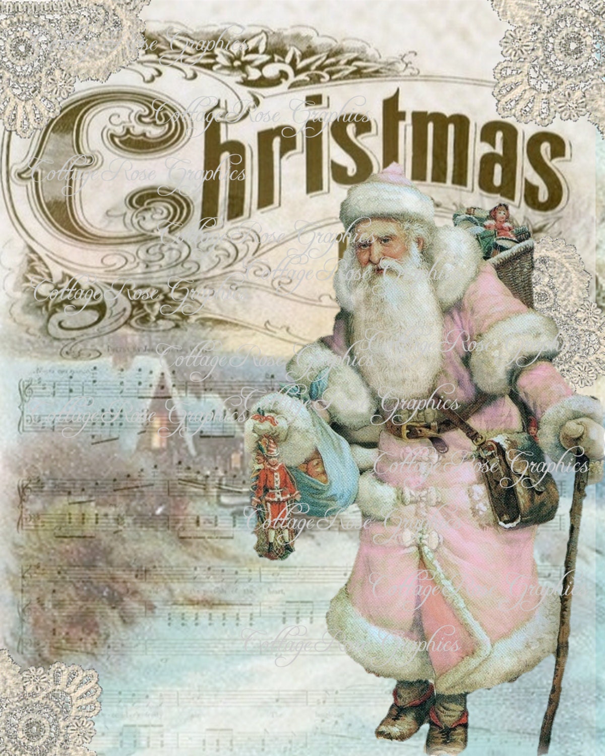 Vintage Pink Christmas 