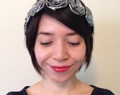 Metallic Rosette Hair Crown