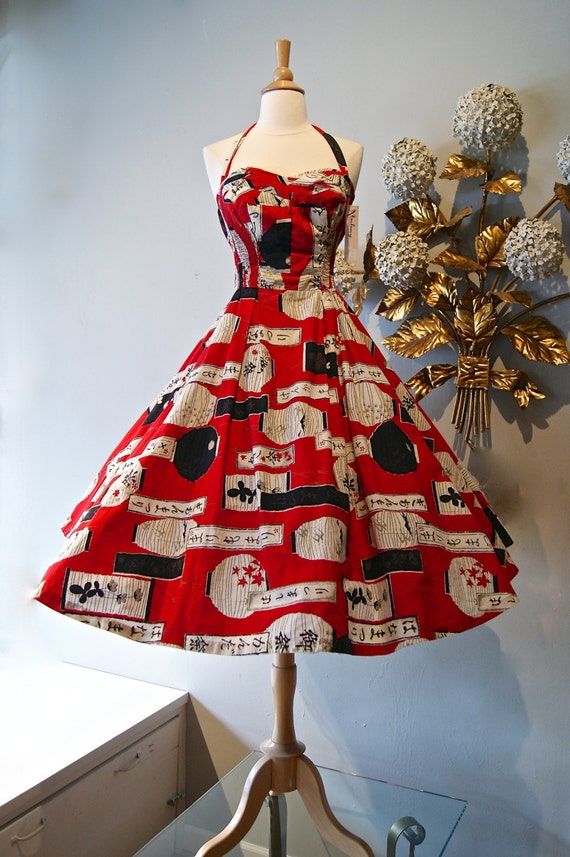 vintage 1950 s dress alfred shaheen cotton hawaiian vintage 1950s alfred shaheen hawaiian halter dress vintage 1950 s dress alfred shaheen cotton hawaiian vintage 1950s alfred shaheen hawaiian halter dress