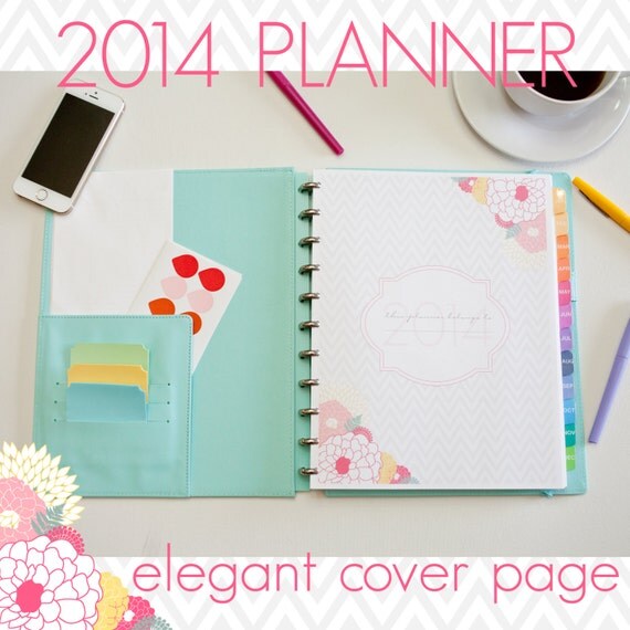 Items similar to Modern Printable Planner 2014- PDF Instant Download on ...