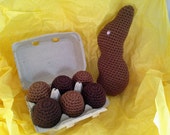 Crochet Chocolate Eggs for Easter or Food Play