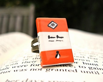 Vintage Penguin Book Ring (Made to Order) - Book Jewelry by Coryographies