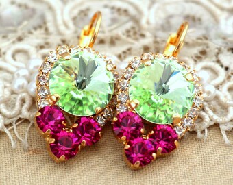 White Opal EarringsWhite Opal Crystal EarringsBridal by iloniti