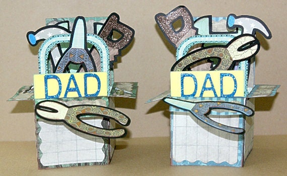 Father's Day Tool Box Card Kit SVG Cutting Files