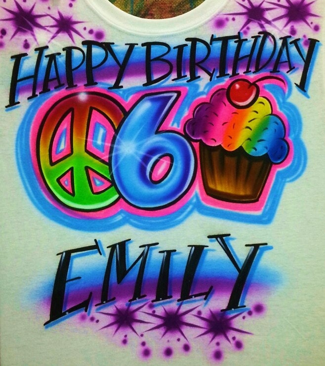 happy birthday airbrush shirts