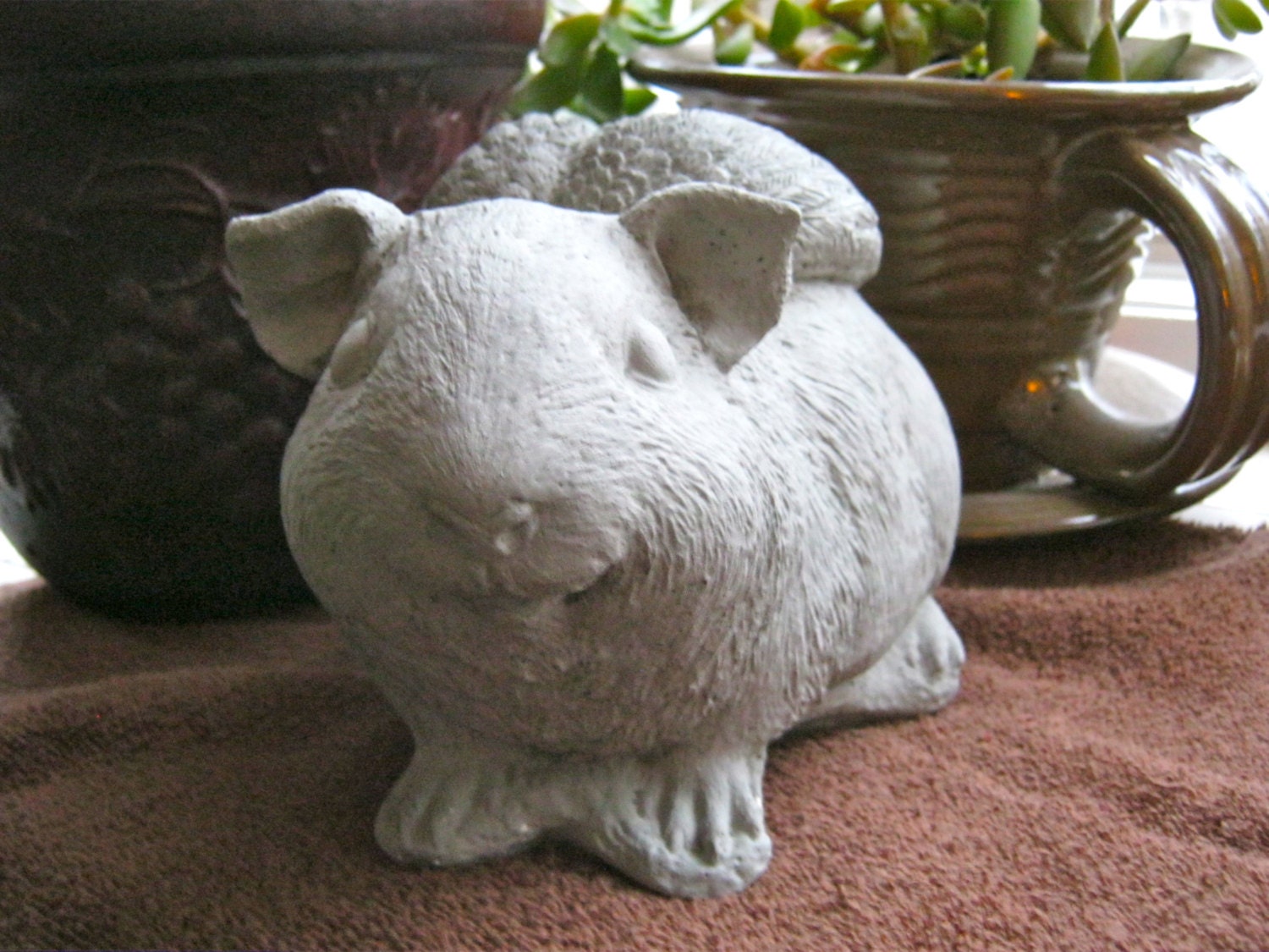 Guinea Pig Angel Statue Concrete Pet by WestWindHomeGarden on Etsy