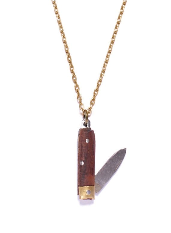 Knife Necklace. Men's necklace. Jewelry for him Mini