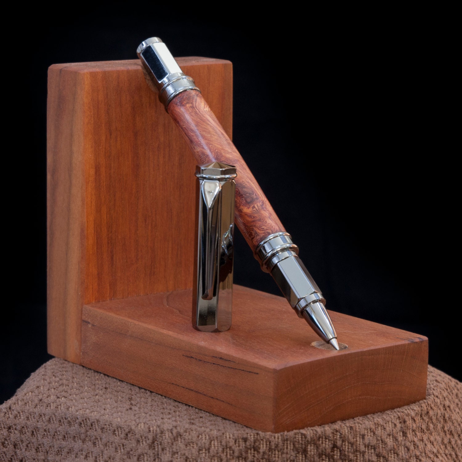 Handmade Amboyna Rollerball Pen by DaggettPens on Etsy