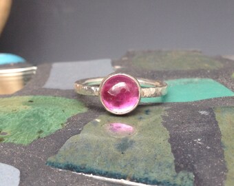 antique pink sapphire ring