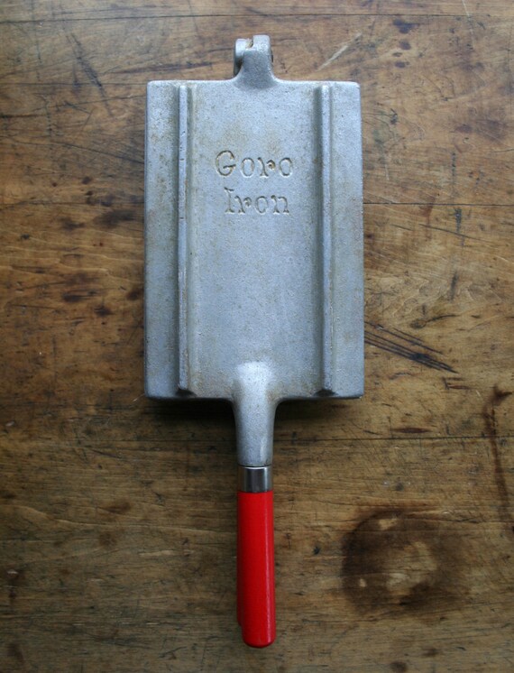 Items similar to Vintage Scandinavian Goro Iron Cookie Press with Red