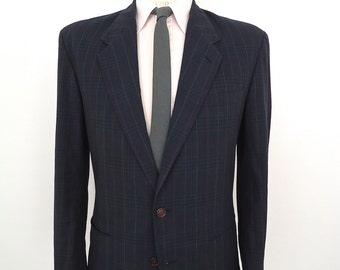 SALE Gray Glen Plaid 2-Piece Suit / vintage houndstooth plaid