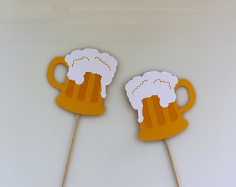 2 Photobooth Beer Mug Props / Butter Beer Photo Booth Props, Harry Potter Party, Birthday Party