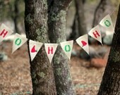 Ho Ho Ho Holiday Christmas Santa Burlap Banner Il_170x135