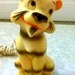 Vintage Mod Retro Tiger Cub Night Light Nursery Lamp Cute Plastic Portable Lighting