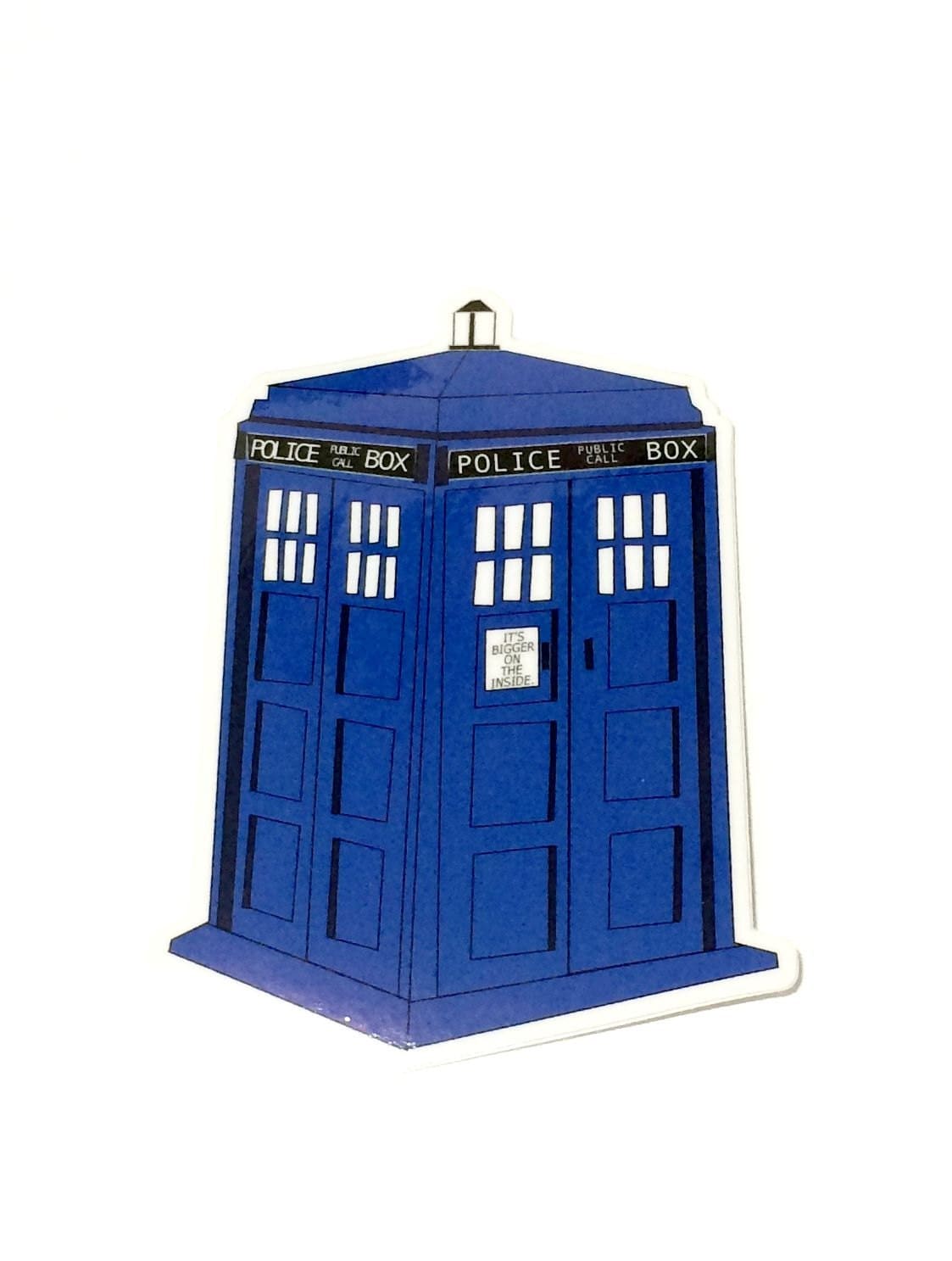 TARDIS Vinyl Sticker by MidnightHouseElves on Etsy