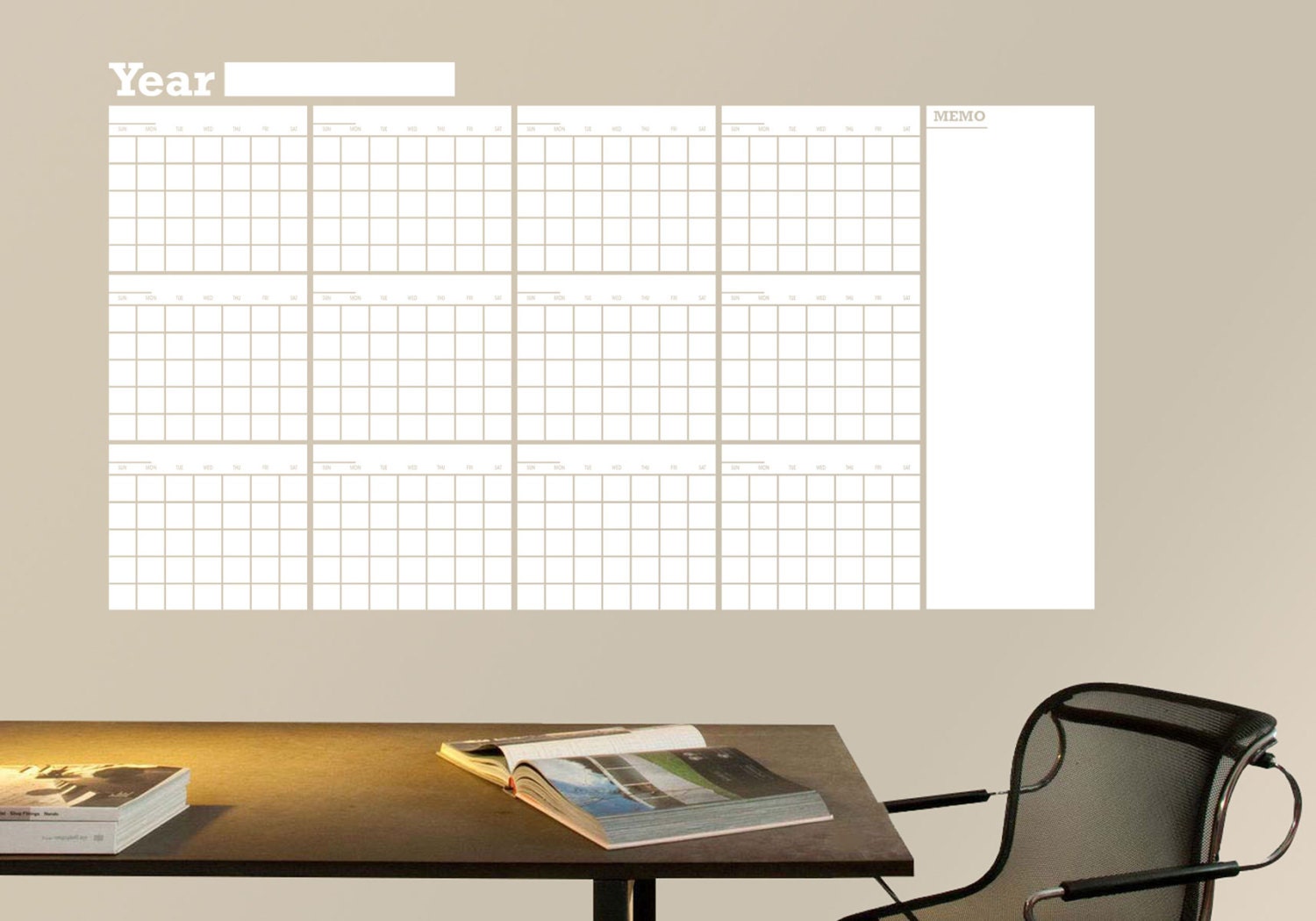 Large Dry Erase Calendar Dry Large Erase By ShopSimplyPerfect