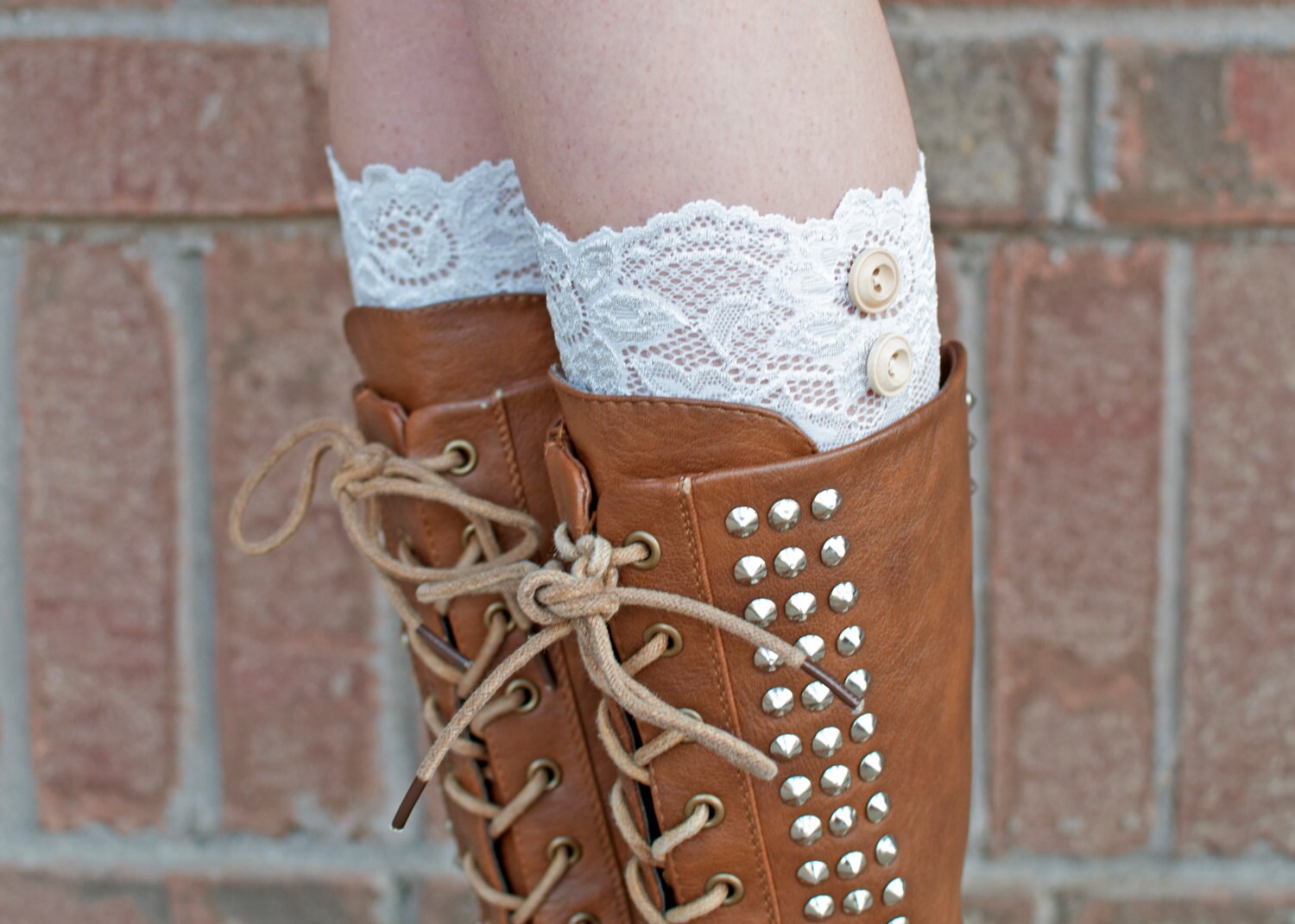 lace cuff boot socks