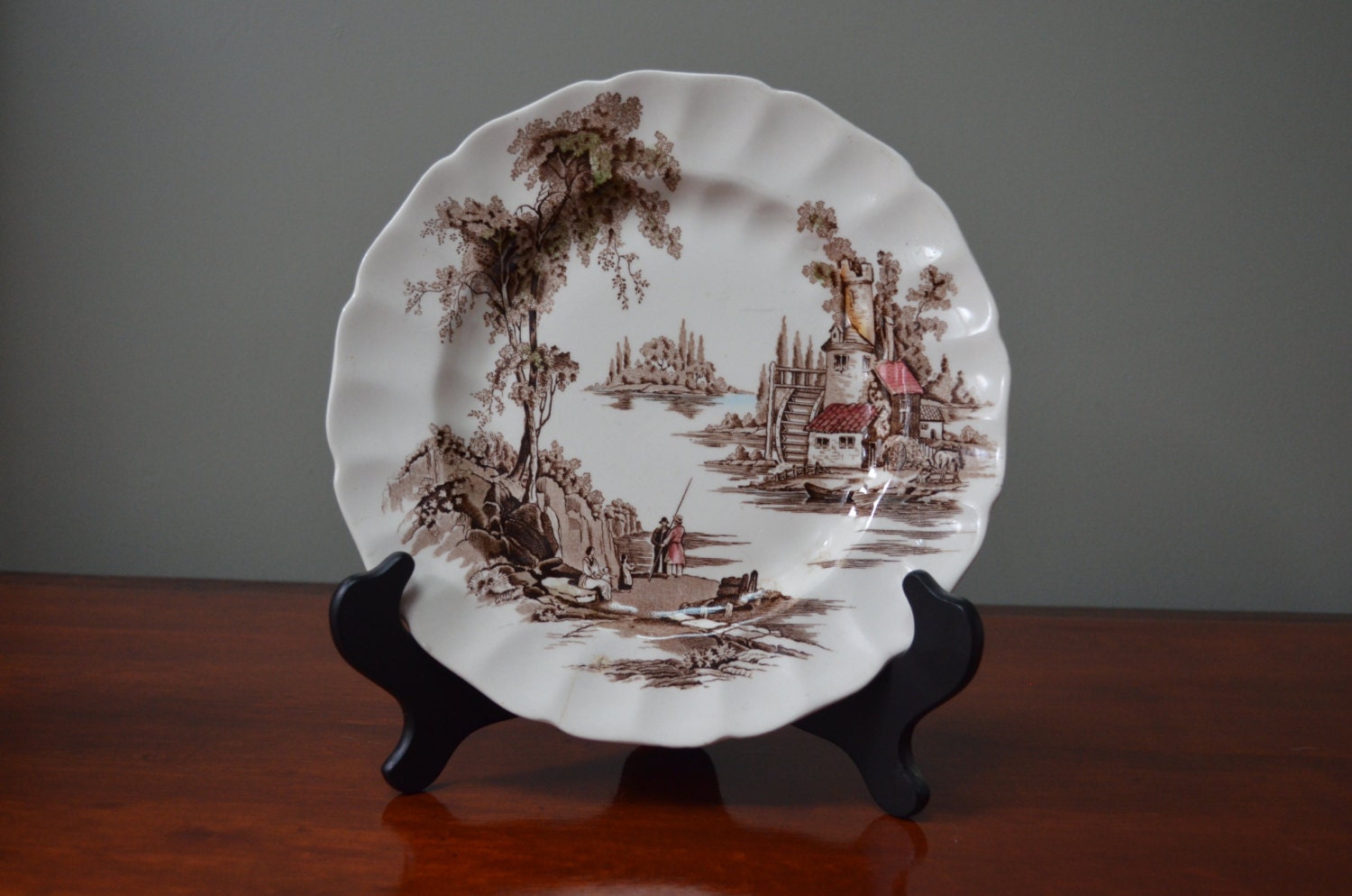 The Old Mill Johnson Brothers Bros China Dinner Plate Made in