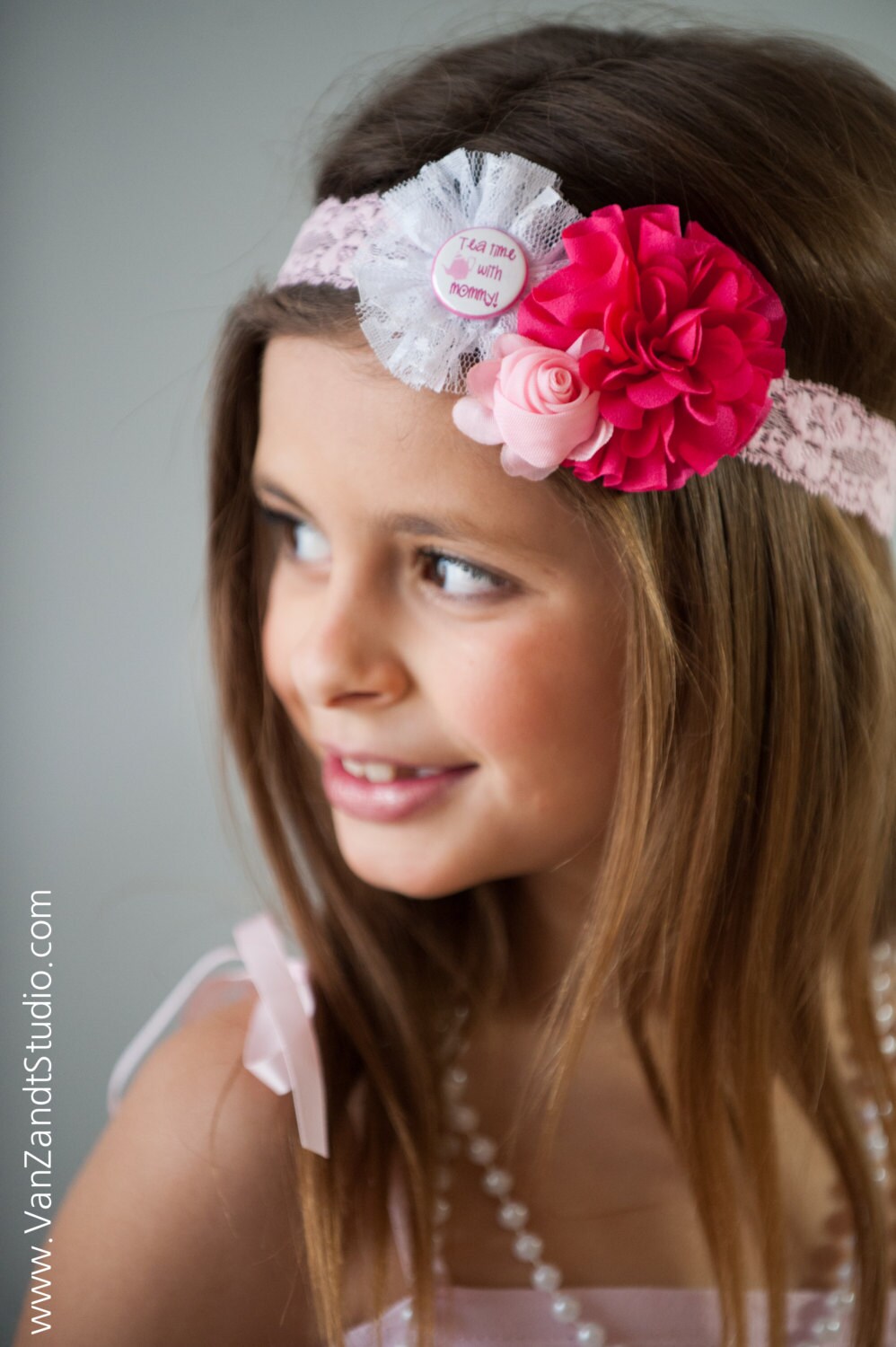 Tea Party Headband Mothers Day Headband Lace Flower