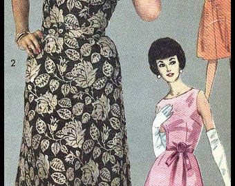 Advance Printed Pattern 3049 Misses' Dress Two Skirts Bust 36" UNCUT