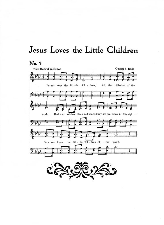 Jesus Loves the Little Children Hymn Digital by TheHymnShoppe