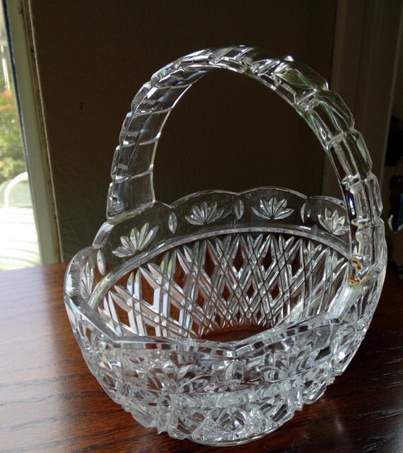 Vintage ABP Cut Glass Basket