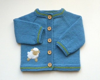 Popular items for knit baby sweater on Etsy