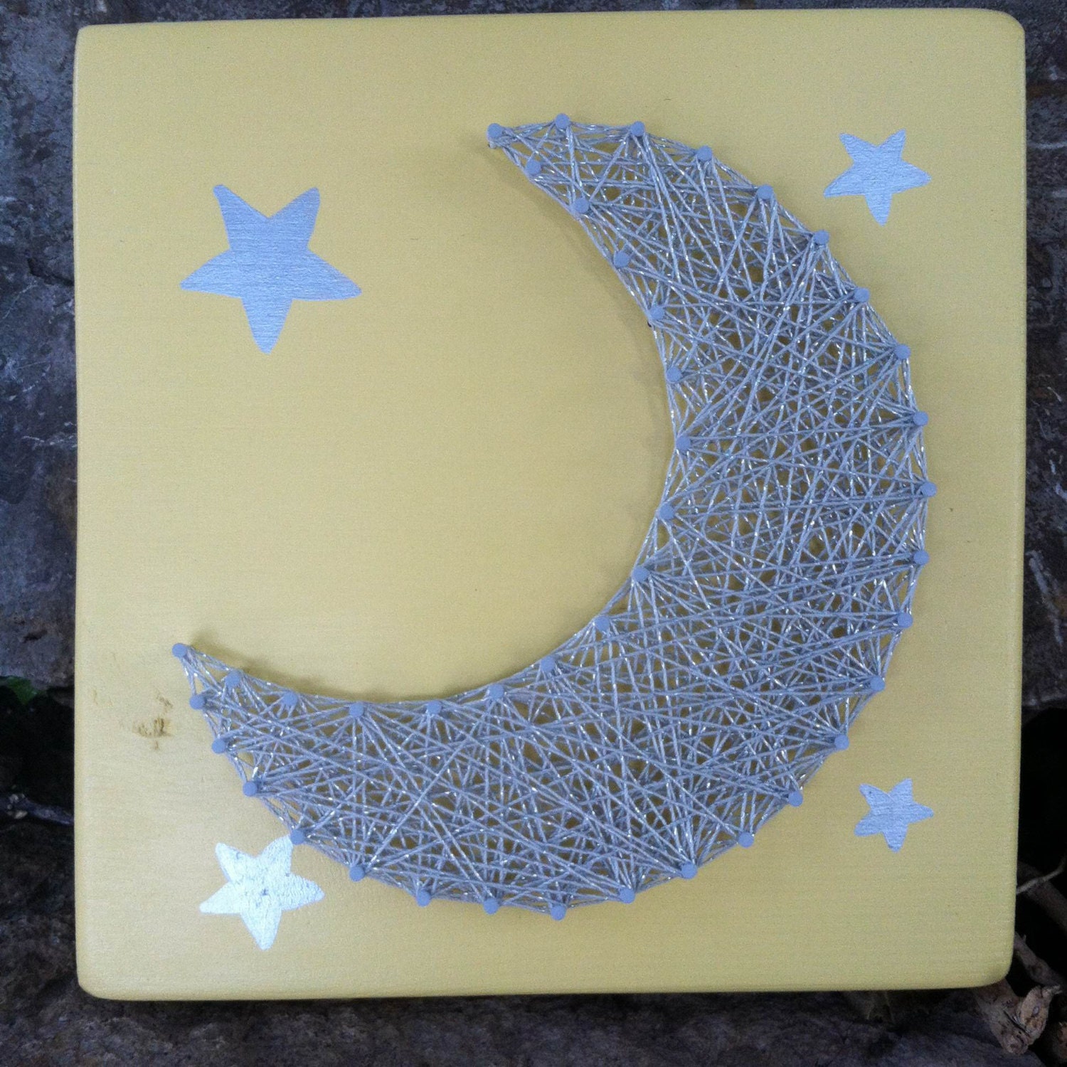 Nursery String Art Moon String Art Moon and Star String Art