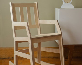 Modern Rocking Chair - Baltic Birch Plywood Rocker