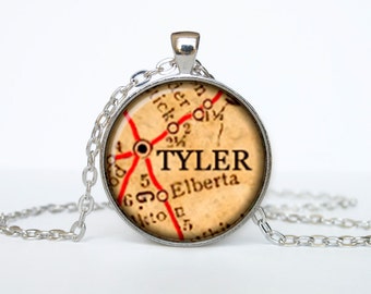 Tyler map pendant, Tyler map neckl ace, Tyler map jewelry, Tyler Texas ...