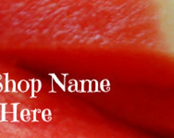 Watermelon Shop Banner, Etsy Shop Banner, banner maker, Summer, Red, Seeded