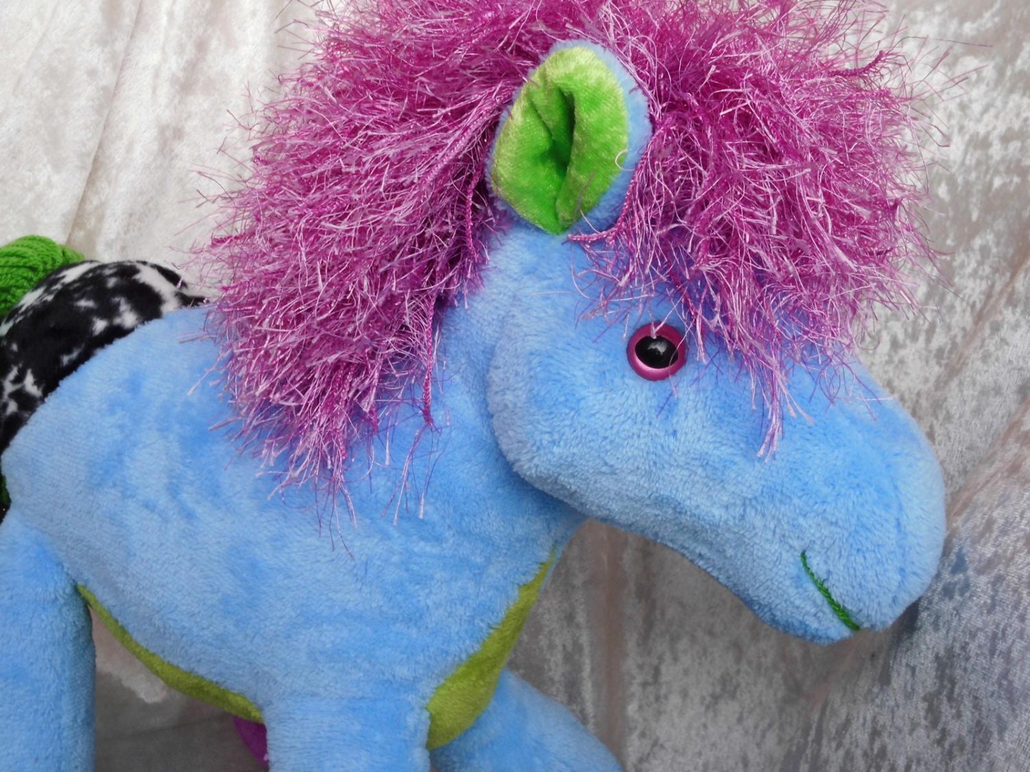 blue horse plush