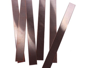 Copper Bracelet Blank 18ga 6" x 1/2" (Pkg of 6) (MSC35018)