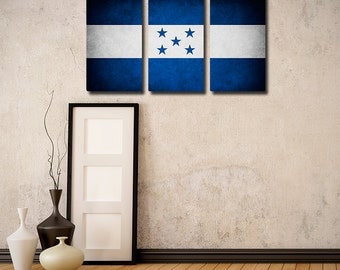 Honduras Flag Triptych (w/ Free Shipping!)