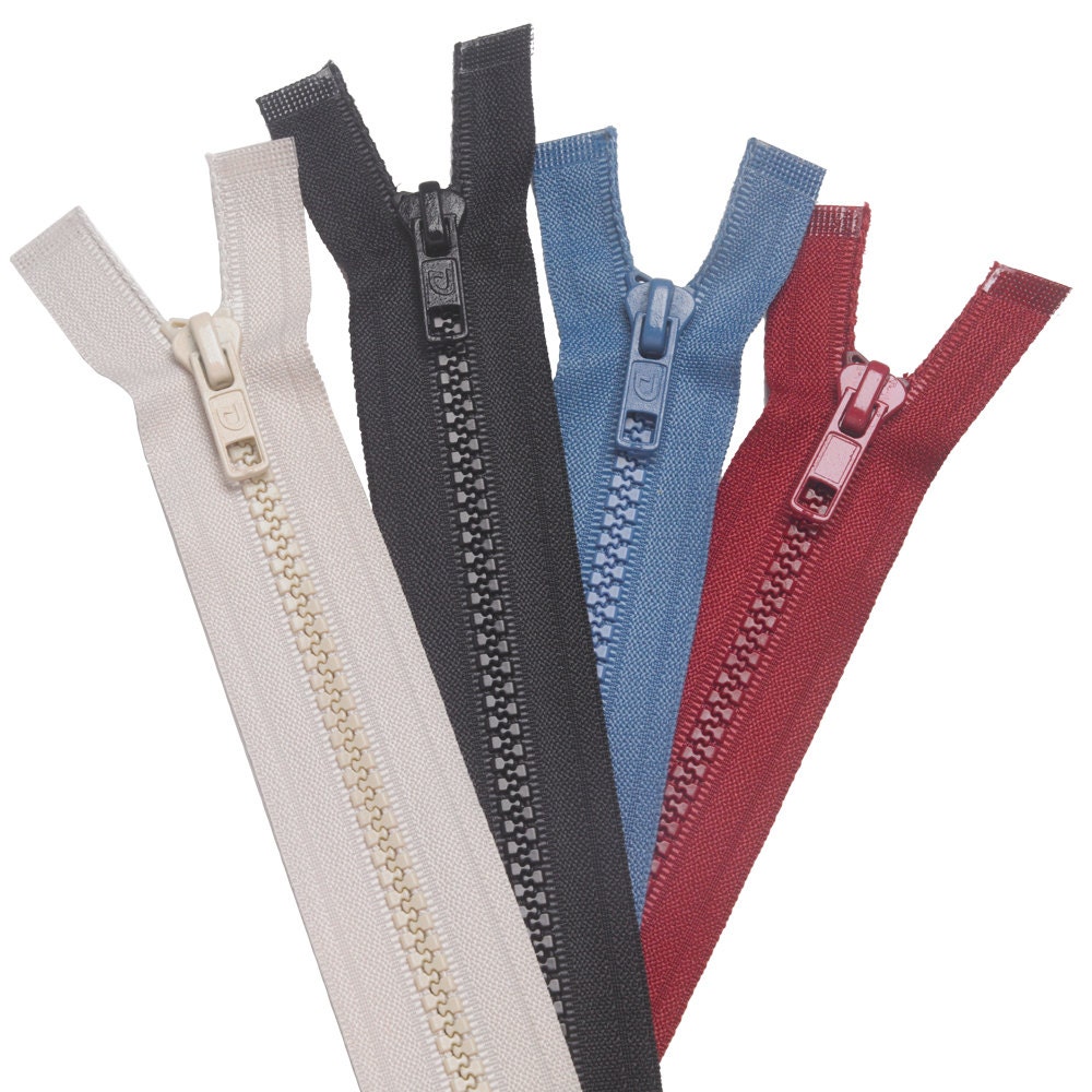 MZ57BK YKK Zipper 5 Molded Plastic 7 Black by WAWAKSewingSupplies