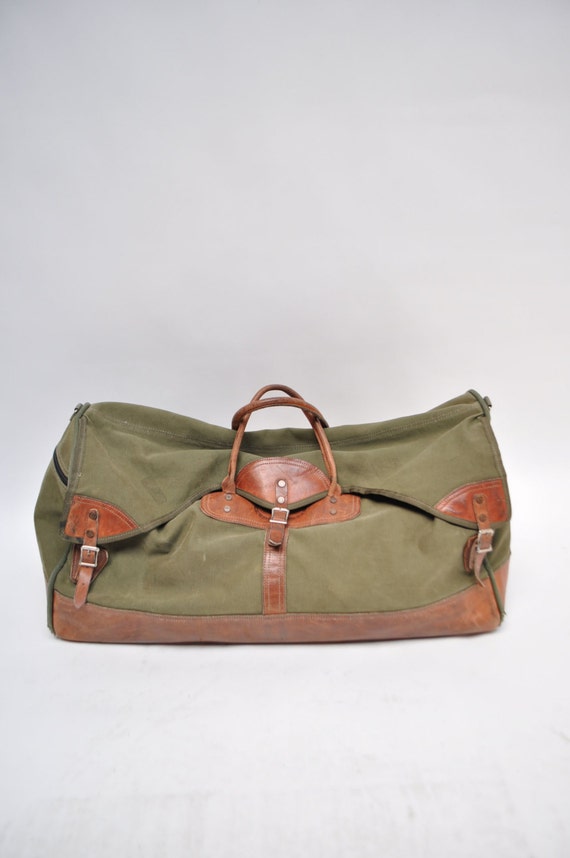 orvis leather duffle