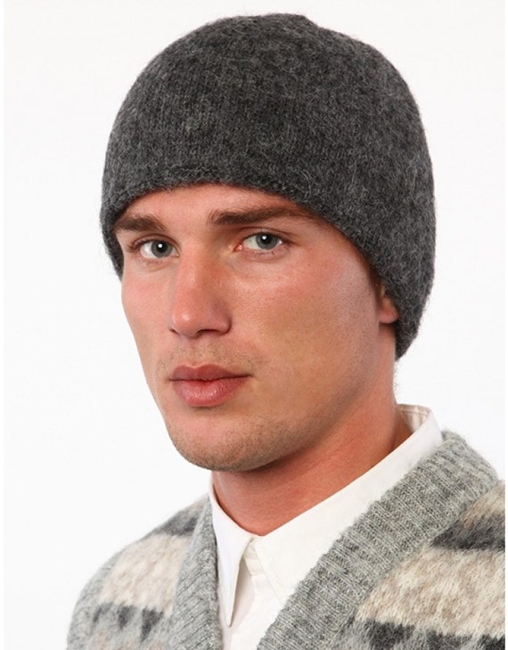 Items similar to Winter Men Warm Icelandic Wool Hat Knit Cap Beanie Ski ...
