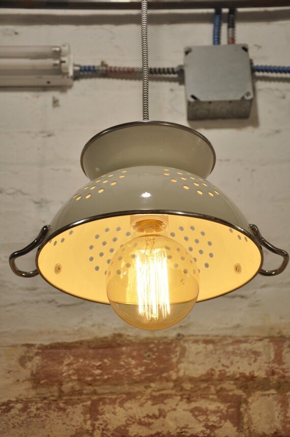 Colander Pendant Light Fixture Kitchen Island Pantry by wiresNjars