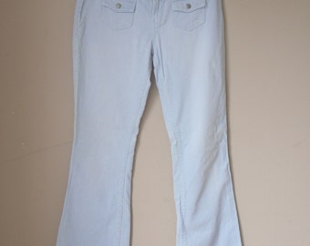 Vintage Light Baby Blue Corduroy Pants Abercrombie & Fitch Retro 90's ...