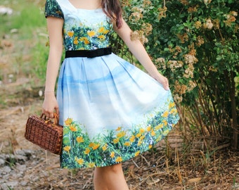 Spring Field Dress made by Hebo Store