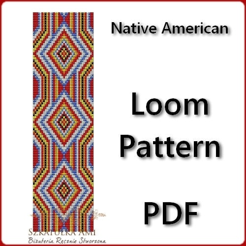 Native American Loom Pattern Beading Tutorial PDF