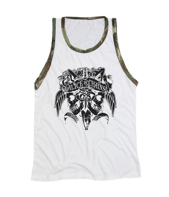 in chains tank top white camo camouflage unisex size s m l in chains tank top white camo camouflage unisex size s m l