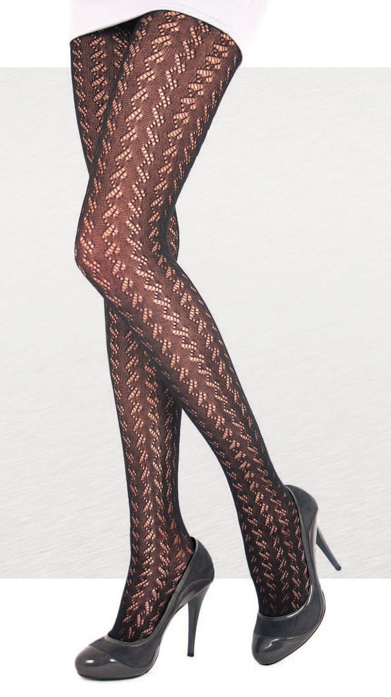 ON SALE Lace Fantasy Pantyhose Tights. Ajour 3D by ChicAudrey