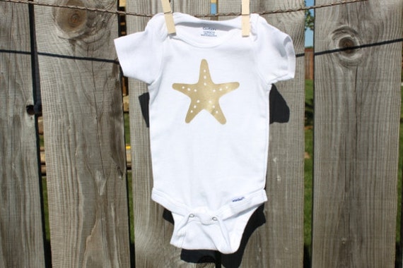 Starfish Onesies® Beach Baby Shower